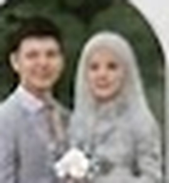 Contoh undangan pernikahan digital Fusion Gray